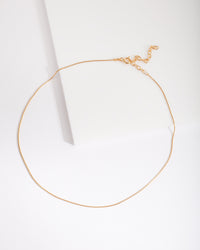 Gold Plated Sterling Silver Snake Chain Choker - link has visual effect only