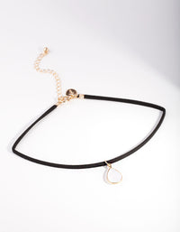 Black Simple Stone Choker - link has visual effect only