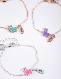 Kids Mixed Metal Llama Bracelet Pack - link has visual effect only