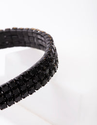 Black Stretch Triple Row Bracelet - link has visual effect only