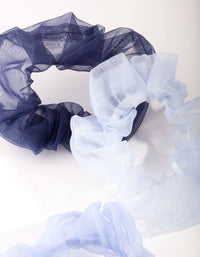 Blue Organza Scrunchie Pack - link has visual effect only