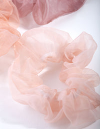 Pink Organza Scrunchie Pack - link has visual effect only