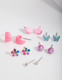 Kids Butterfly & Hoop Earring 6-Pack - link has visual effect only