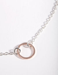 Mixed Metal Open Circle Choker - link has visual effect only