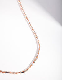 Rose Gold Wheat Chain Necklace - link has visual effect only