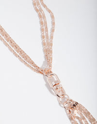 Rose Gold Rope Chain Necklace - link has visual effect only