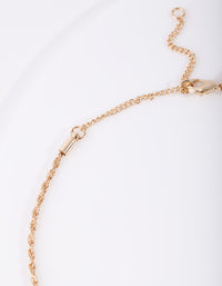 Gold Plated Thin Necklace - link has visual effect only