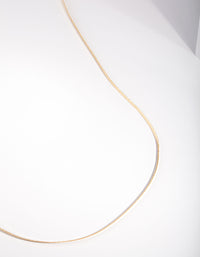 Gold Plated 60cm Fine Snake Chain Necklace - link has visual effect only