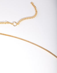 Gold Plated 60cm Fine Snake Chain Necklace - link has visual effect only