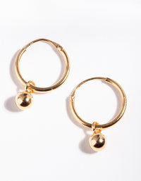 Gold Plated Sterling Silver Dangle Charm Earrings - link has visual effect only