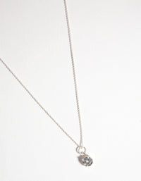 Sterling Silver Cubic Zirconia Basket Necklace - link has visual effect only