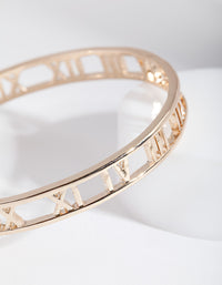 Gold Roman Numeral Bangle - link has visual effect only