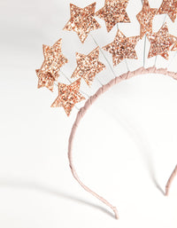 NYE Rose Gold Glitter Star Headband - link has visual effect only