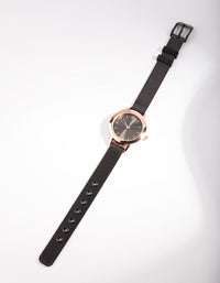 Rose Gold Thin Mesh Roman Watch - link has visual effect only