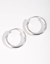 Sterling Silver 18mm Chubby Hoop Earrings - link has visual effect only