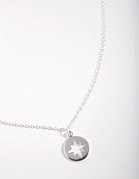 Sterling Silver Celestial Cutout Charm Necklace - link has visual effect only