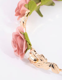 Pink Rose Headband - link has visual effect only