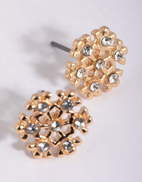 Gold Snowflake Stud Earrings - link has visual effect only