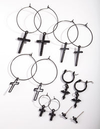 Black Cross Earring Pack - link has visual effect only