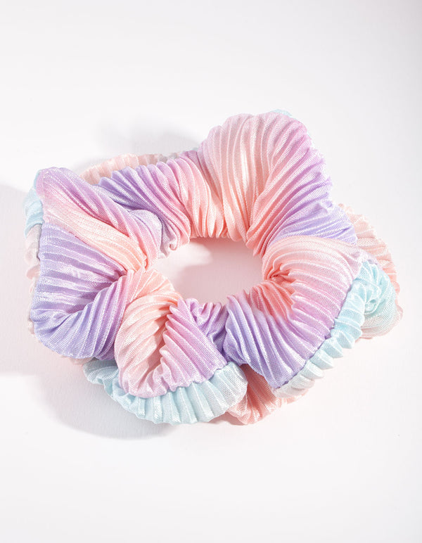 Tie Dye Pleated Scrunchie