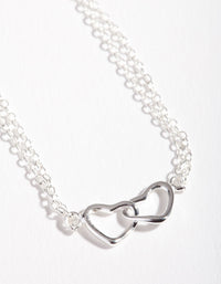 Sterling Silver Double Heart Bracelet Pack - link has visual effect only