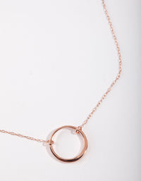 Rose Gold Plated Sterling Silver Half Pave Heart Necklace - link has visual effect only