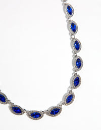 Silver Marquais Stone Set Necklace - link has visual effect only