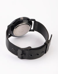 Matte Black Diamante Watch - link has visual effect only