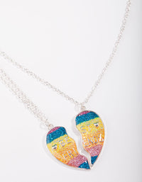 Kids Silver Rainbow Best Friend Necklace - link has visual effect only