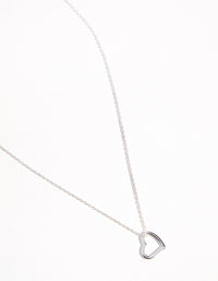 Kids Sterling Silver Cutout Heart 30cm Necklace - link has visual effect only