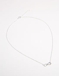 Kids Sterling Silver Infinity 30cm Necklace - link has visual effect only