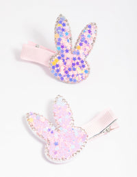 Kids Silver Fabric Butterfly Pack Clips - link has visual effect only