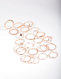 Rose Gold Celestial Ring 24-Pack - link has visual effect only