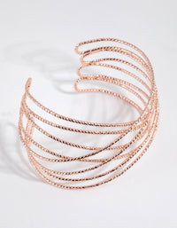 Rose Gold Twist Cuff Bracelet - link has visual effect only