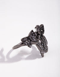 Matte Cluster Butterfly Ring - link has visual effect only