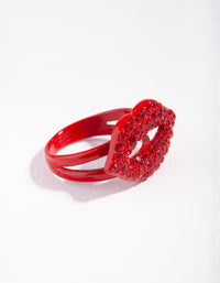 Matte Diamante Lips Ring - link has visual effect only