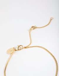 Gold Thin Snake Chain Bracelet - link has visual effect only