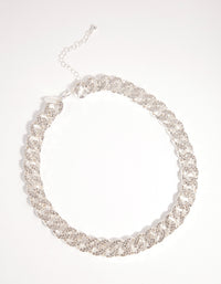 Silver Mega Bling Chain Necklace - link has visual effect only