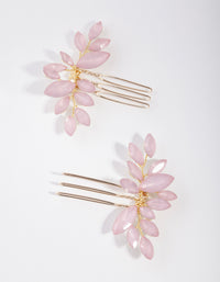 Gold Flower Crystal Pack Pins - link has visual effect only