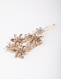 Gold Crystal Flower Clip - link has visual effect only