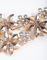 Gold Crystal Flower Clip - link has visual effect only