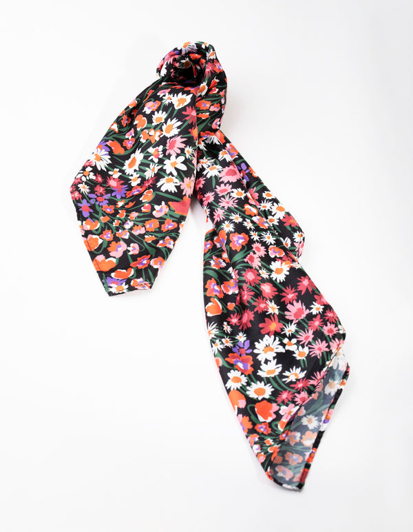 Fabric Mini Floral Scarf