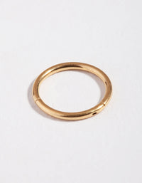 Gold Titanium Fine Clicker Ring - link has visual effect only