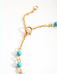 Gold Turquoise Evil Eye Bracelet - link has visual effect only