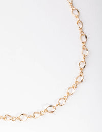 Gold Twisted Chain Necklace - link has visual effect only