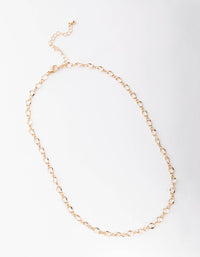 Gold Twisted Chain Necklace - link has visual effect only