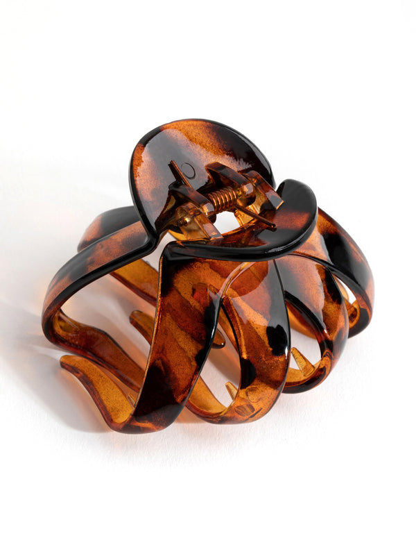 Acrylic Rounded Tortoiseshell Claw