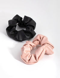 Fabric PU Colour Mix Pack Scrunchie - link has visual effect only