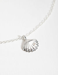 Sterling Silver 3D Shell Necklace - link has visual effect only