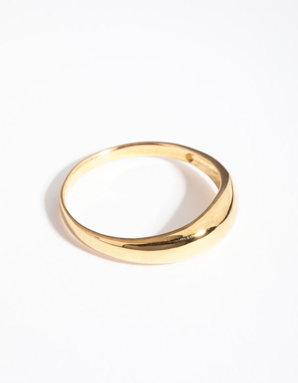 Gold Plated Sterling Silver Bubble Band Ring